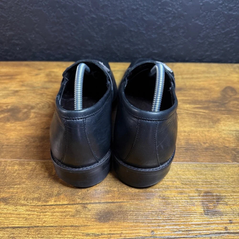Johnston & Murphy‎ 20-1477 Black Leather Bit Loafers Mens 8 M Dress Shoes